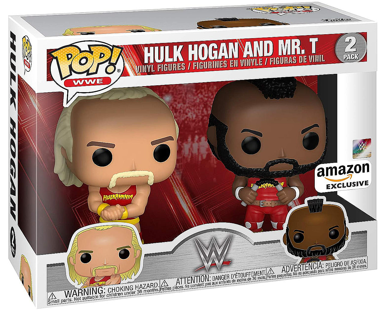 Funko POP! WWE: Hulk Hogan and MR. T (Amazon) [2-Pack]