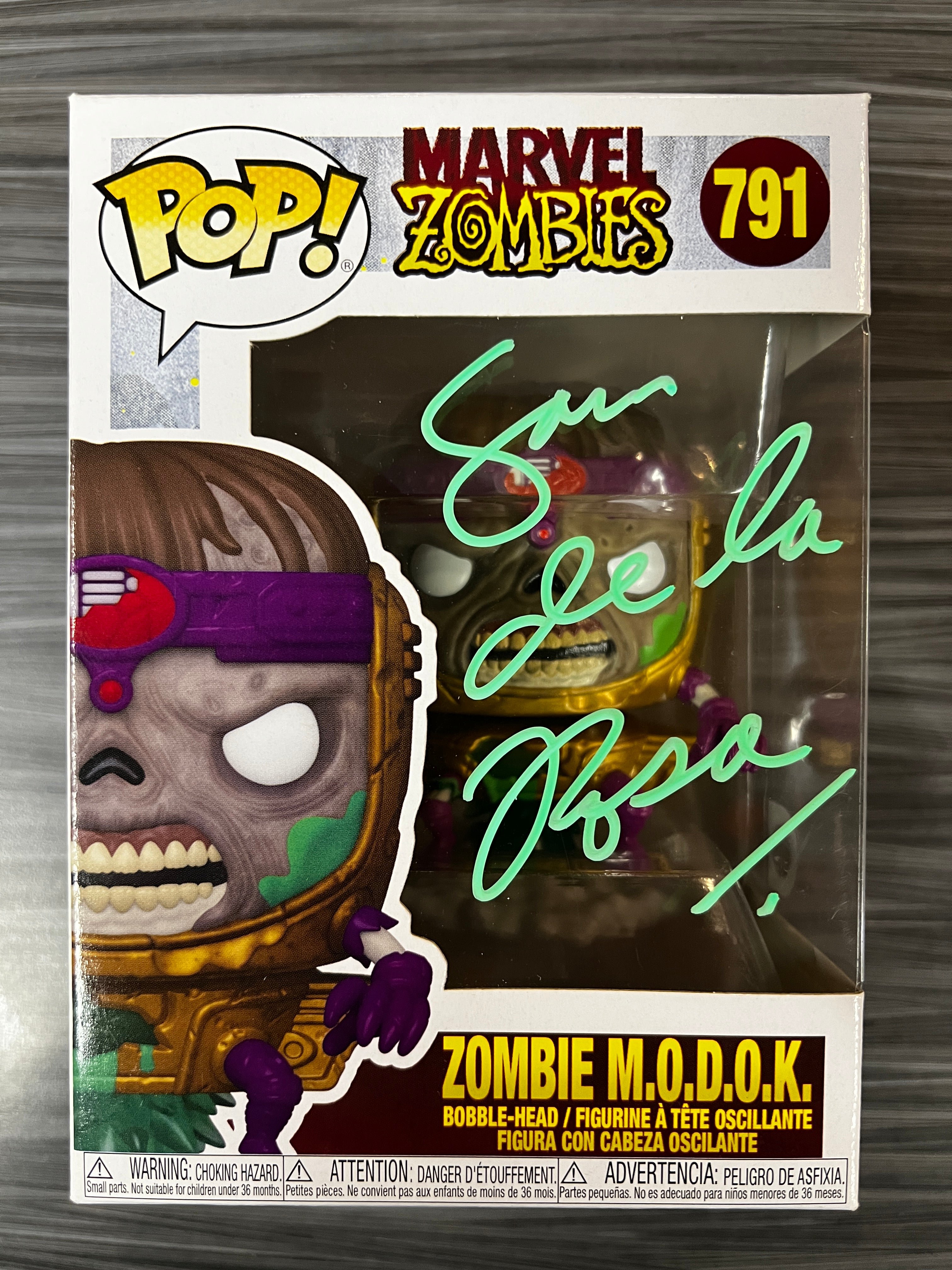 Funko POP! Marvel Zombie: Zombie M.O.D.O.K (Signed/Sam De La Rosa/SWAU)#791