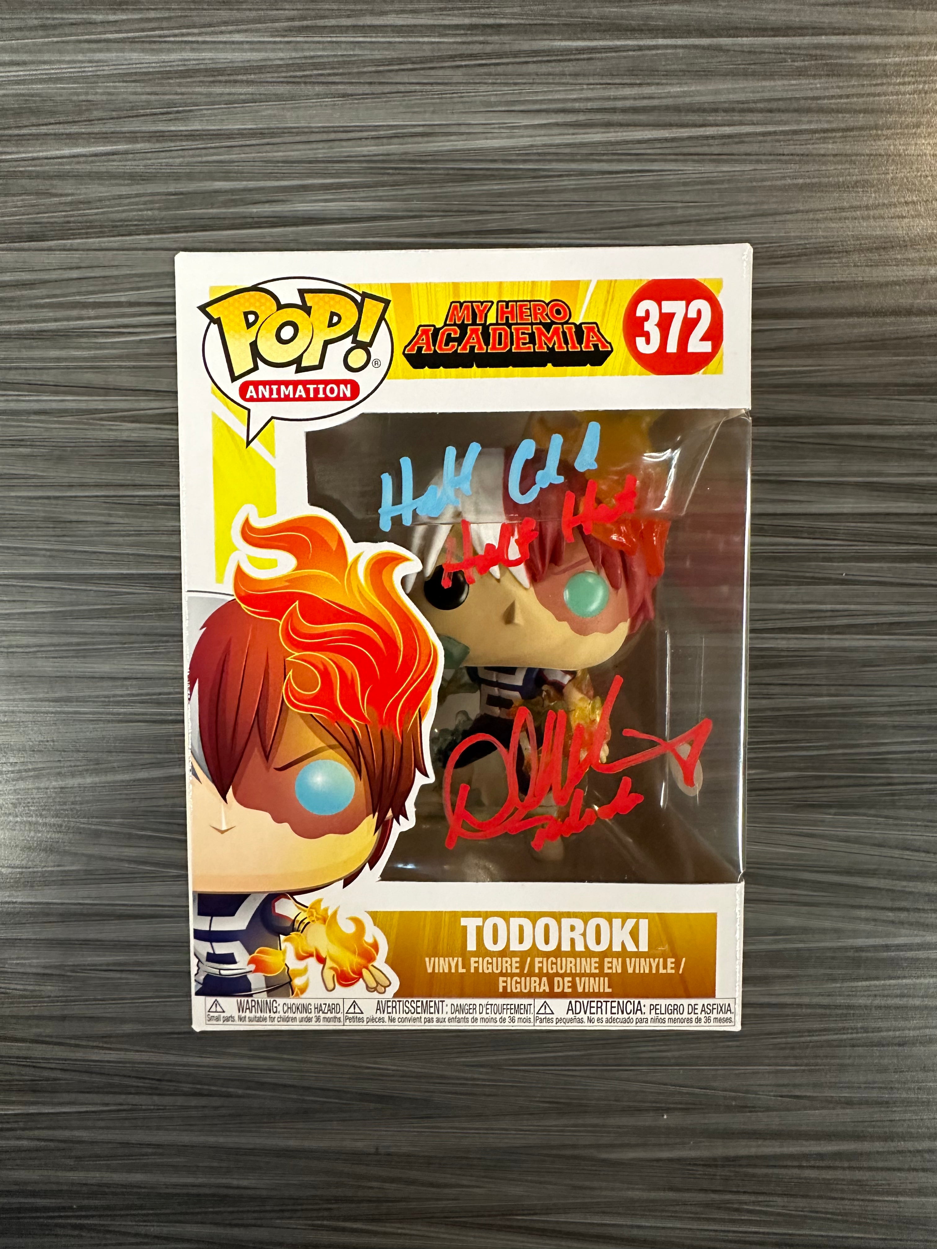 Funko POP! Animation: My Hero Academia - Todoroki (Signed/David Matranga/JSA)[B] #372
