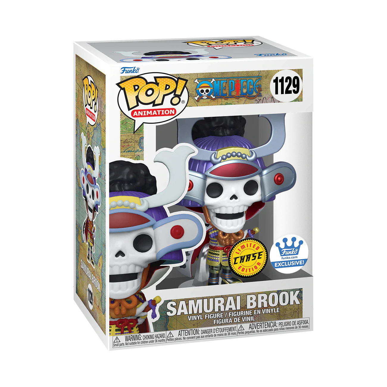 Funko POP! Animation: One Piece - Samurai Brook [Metallic](CHASE)(Funko)(Damaged Box)  #1129
