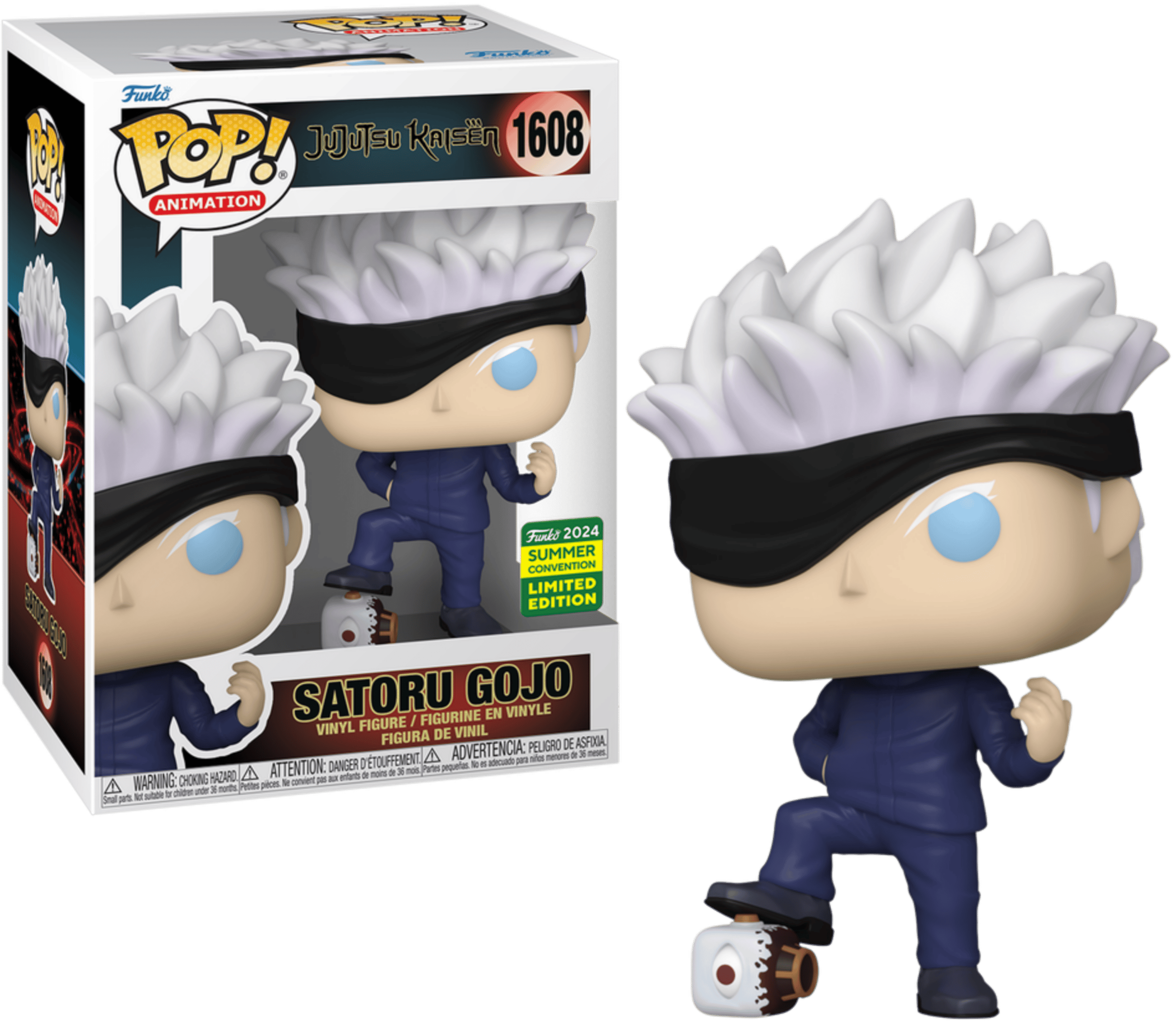 Funko POP! Animation: Jujutsu Kaisen - Satoru Gojo [w/ Defeated Jogo] (2024 Summer Convention) #1608