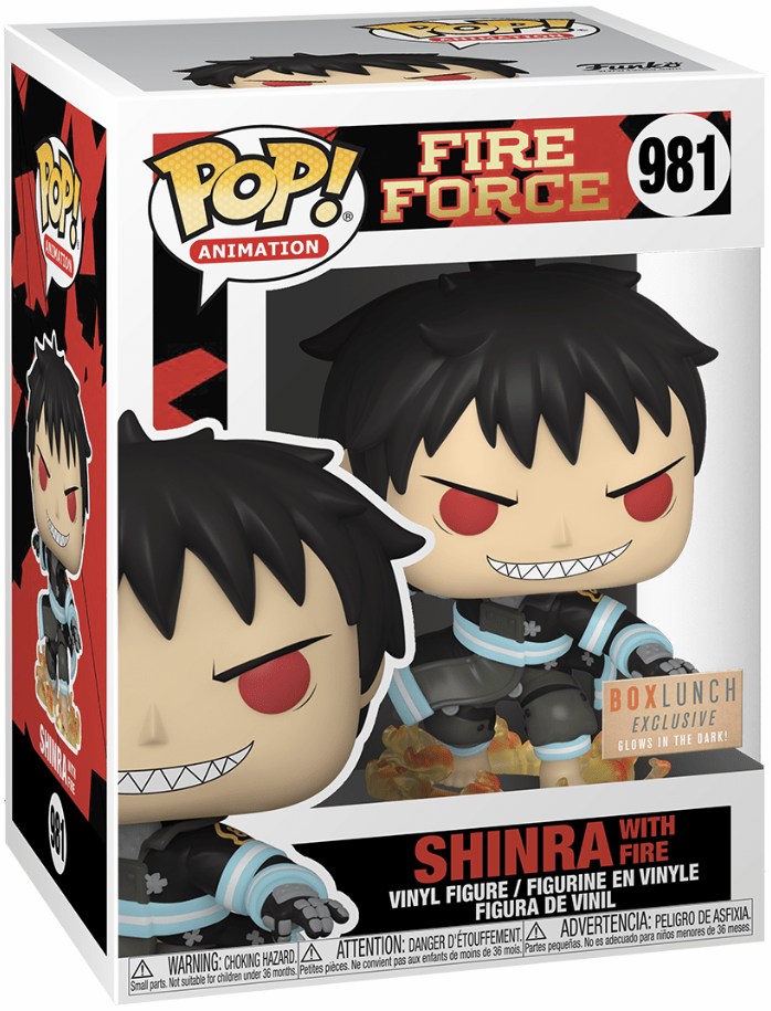 Funko POP! Animation: Fire Force - Shinra w/ Fire (GiTD)(BoxLunch)(Damaged Box) #981