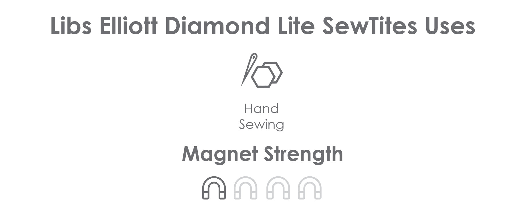 Libs Elliott Diamond Lite SewTites Utilisations et force de l'aimant