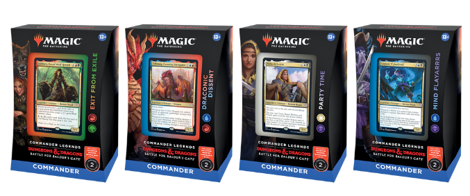 Commander Legends: Battle for Baldur's Gate Commander Precon Decks