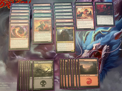 Image of Draft Deck that is red & black and has rat token synergy