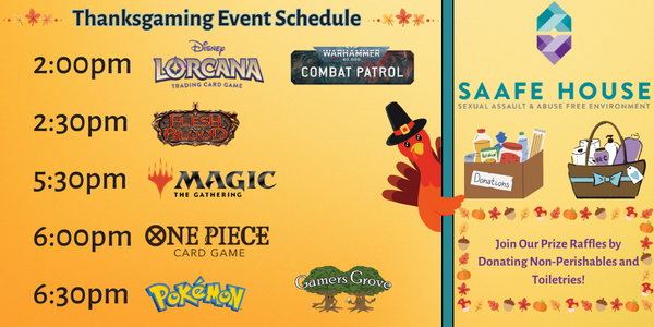 Thanksgaming Event Line up