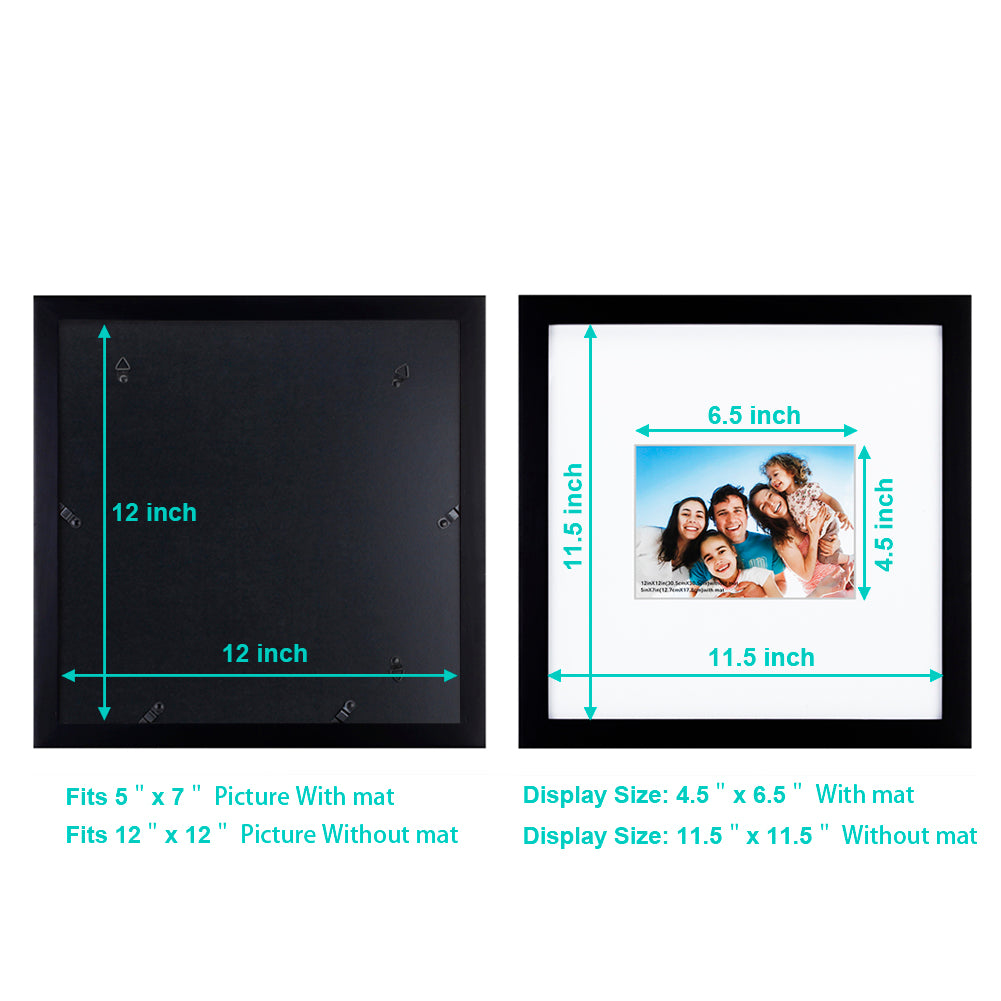 Rpjc Picture Frame 12 X 12 Inch 2pk Is Made Of Solid Wood And High