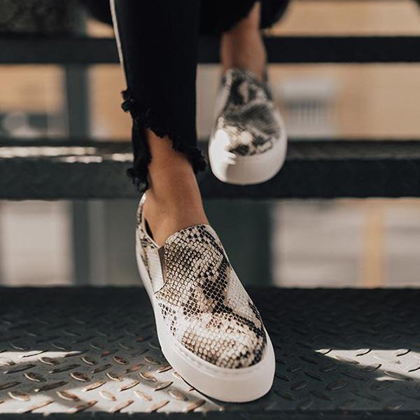 snake print sneaker