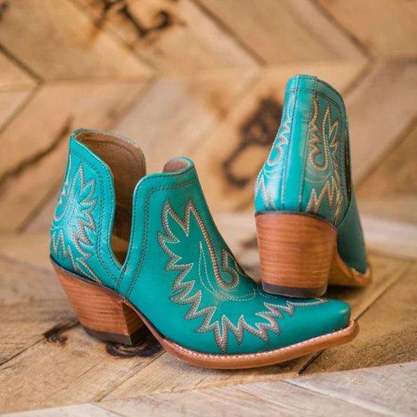 turquoise cowboy booties