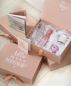 PACK OF 4 - Bridesmaid 'Thank You' Wedding Boxes