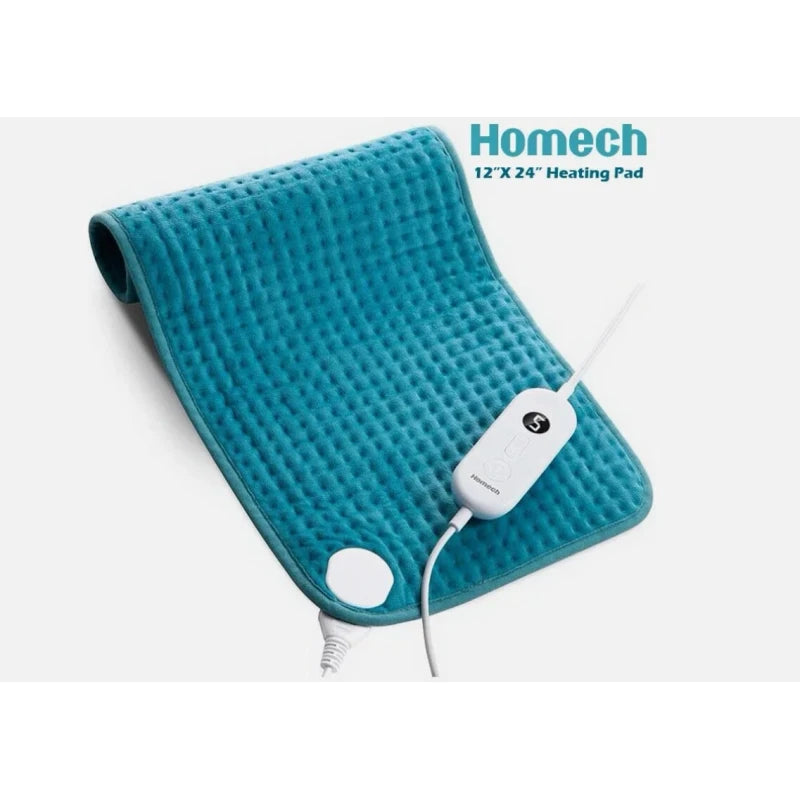 Homech Electric Heated Pad 12x24 Inch Large for Back Pain Heat Therapy SA-BD041
