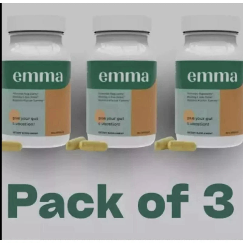 Emma Relief Supplement Konsciens Keto for Gut Bloating 60 Capsules PACK OF 3
