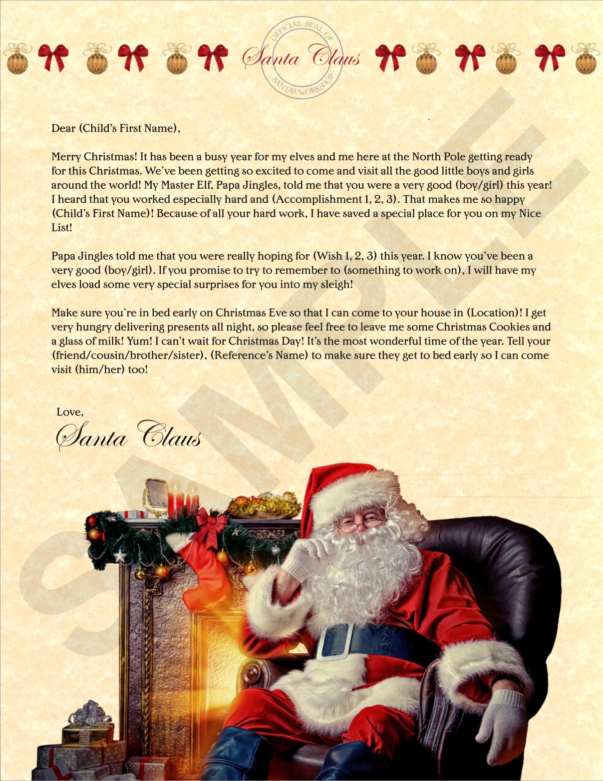 Personalized Letter From Santa & The North Pole Gnomes Children's Book ...