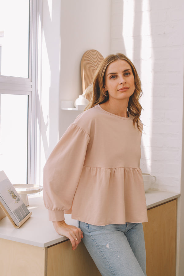 Babydoll Pullover - Blush