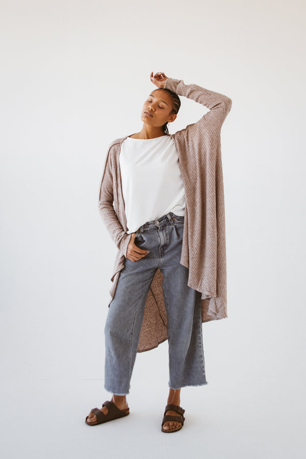 Waterfall Cardi - Sand