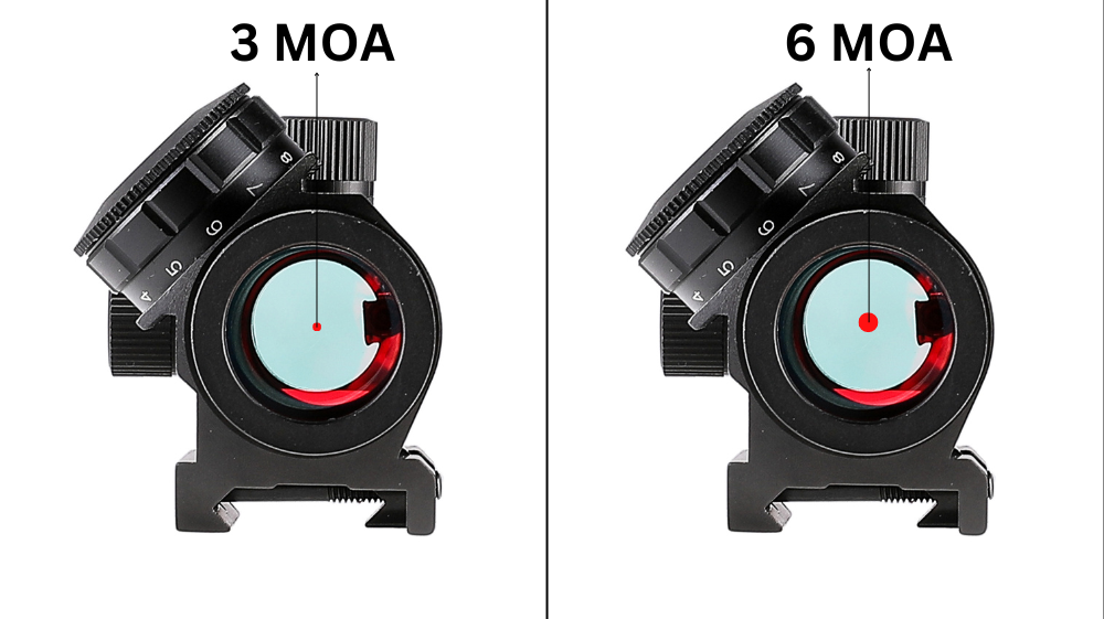 3 MOA VS 6 MOA Difference Comparition