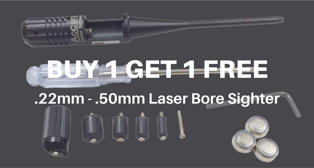 Buy 1 get 1 free .22mm - .50mm Laser Bore Sighter