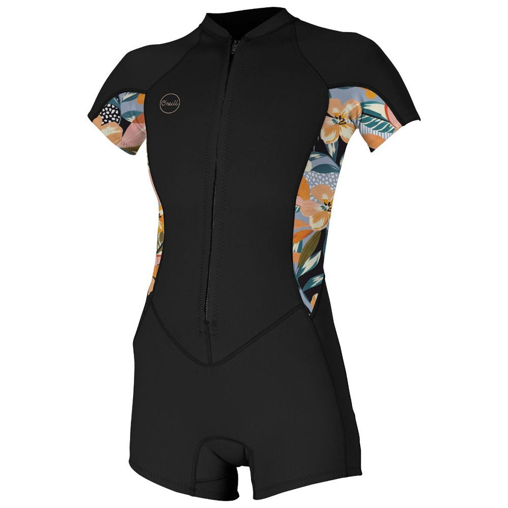 O'Neill Womens Bahia 2/1mm Front Zip Long Sleeve Shorty – Ocean Sports  Boardriders Guide