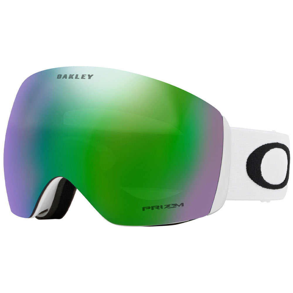 Oakley Flight Deck L Snow Goggles - White With Prizm Jade Lens -  boardridersguide