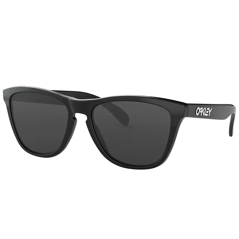 Oakley Frogskins Polished Black Sunglasses With Grey lens - boardridersguide