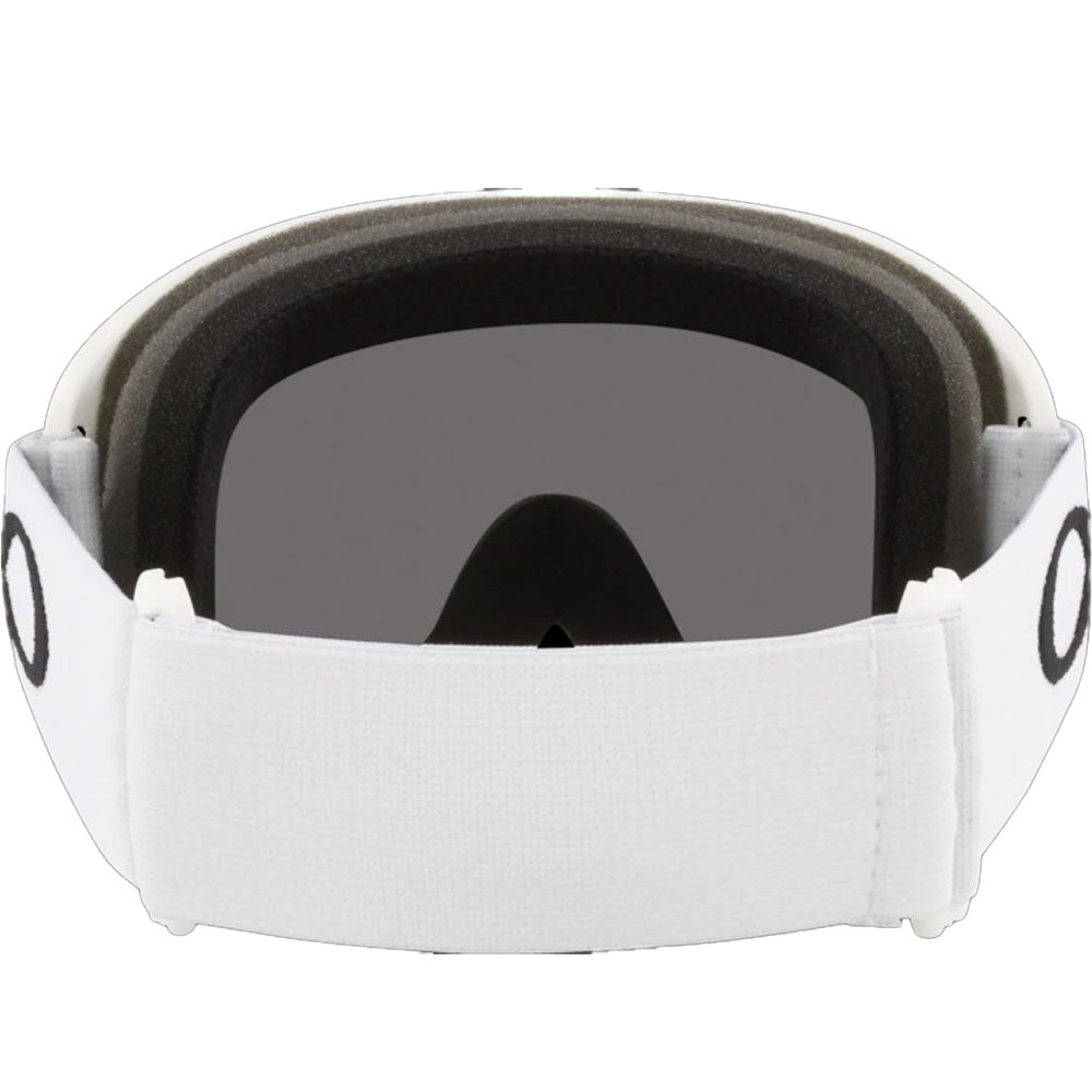 Oakley O Frame  Pro S Snow Goggles - White With Dark Grey Lens -  boardridersguide