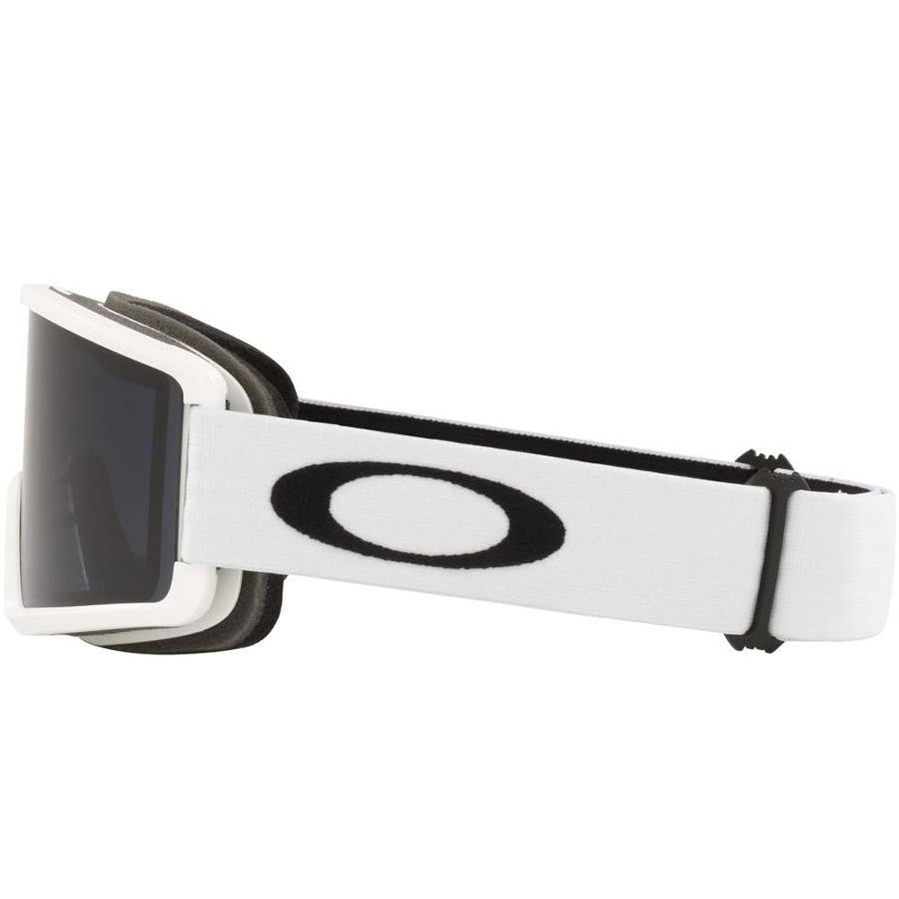 Oakley Target Line M Snow Goggles - White With Dark Grey Lens -  boardridersguide