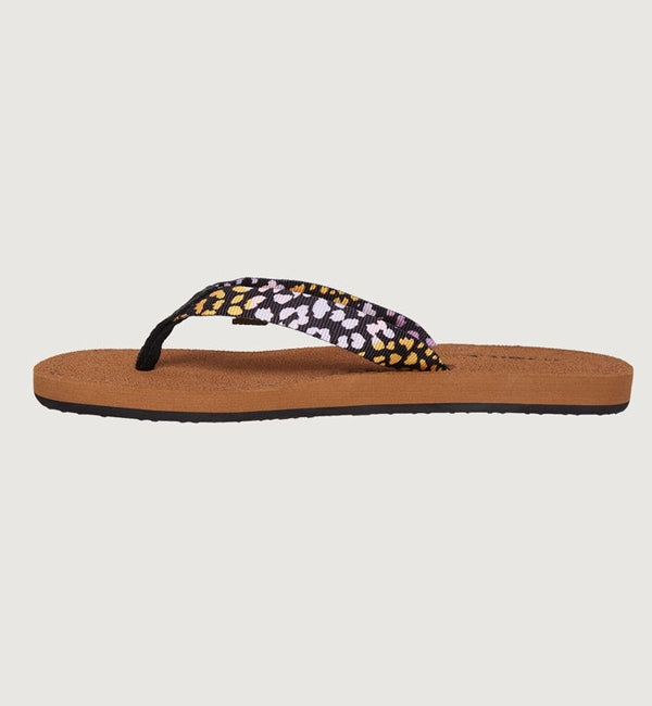 womens fabric strap flip flops