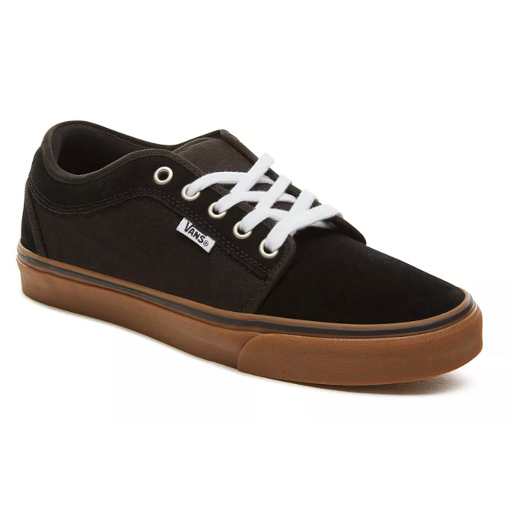 vans chukka low pro black & gum skate shoes