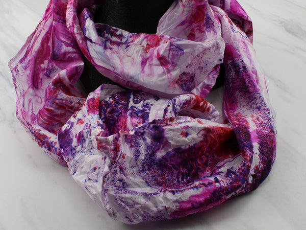 Silk Scarves Made by Purple Lamb Fiber Arts