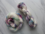PARTY LIKE IT'S 2021 Hand-Dyed Yarn on Cashmere Sock  made by Purple Lamb