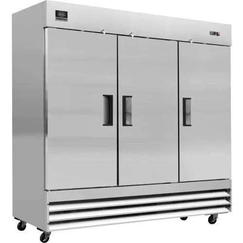 Nexel® Reach In Refrigerator, 3 Solid Doors, 72 Cu. Ft