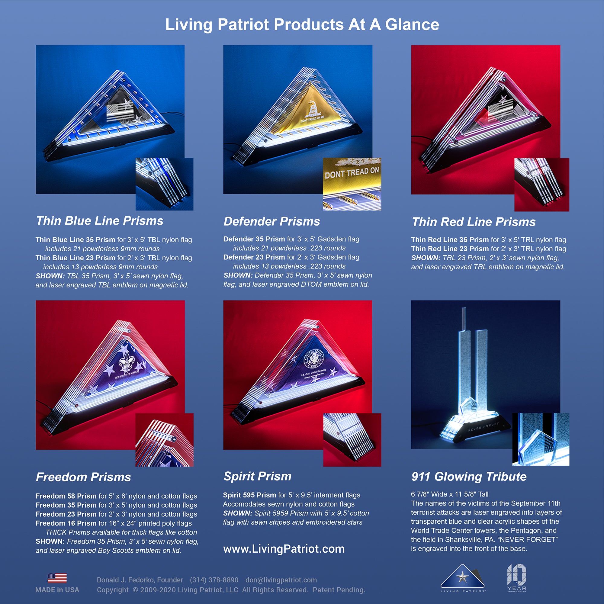 Products At A Glance | Living Patriot