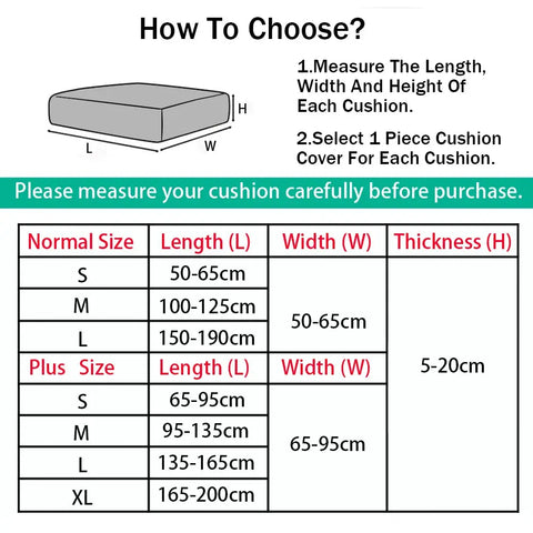 Guide de taille Housse d'assise canapé Mistral Housse de France