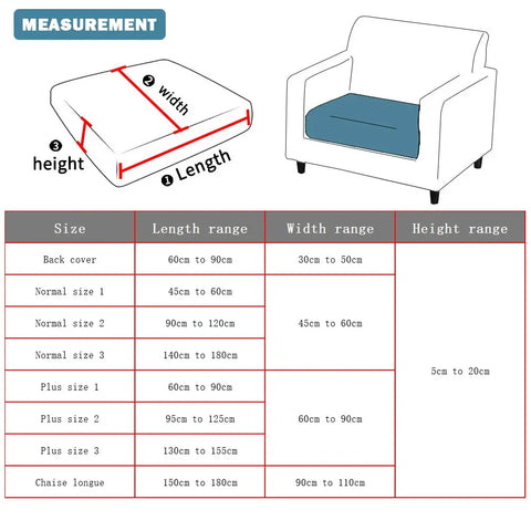 Guide taille Housse d'assise canapé Zen Housse de France