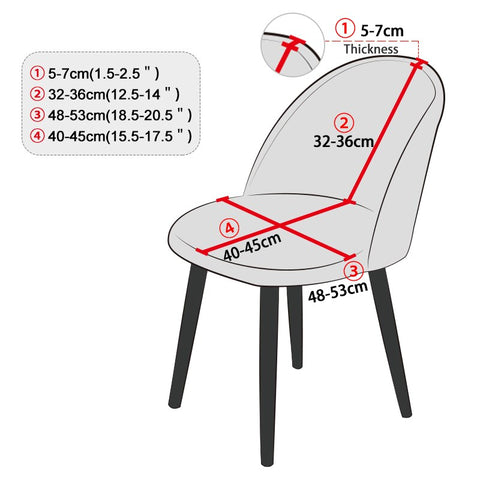 Guide pour choisir la taille d'une housse pour chaise scandinave à bec de canard