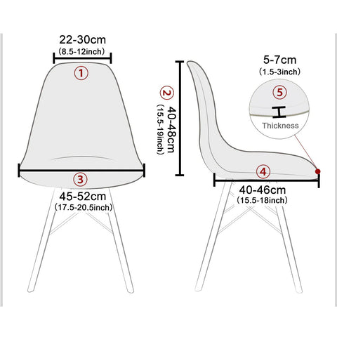 Comment choisir la taille d'une housse de chaise scandinave