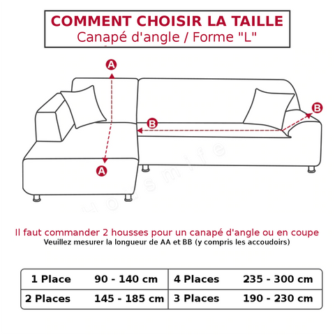 sofa cover size guide