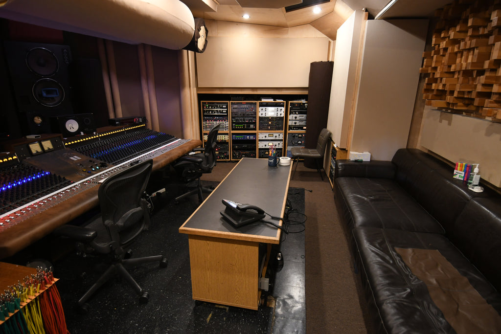 Michael Pepe's recording studio. 