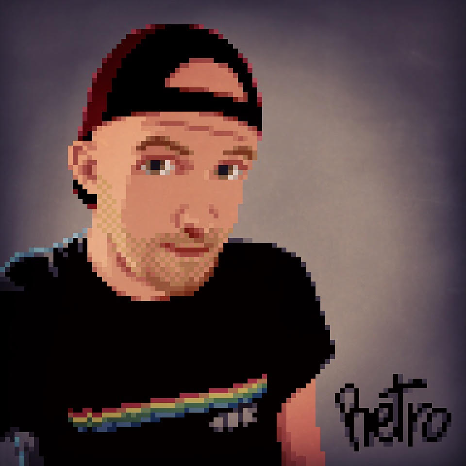 A pixel version of Matej 'Retro' Jan