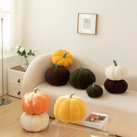 Knitted Pumpkin Cushion