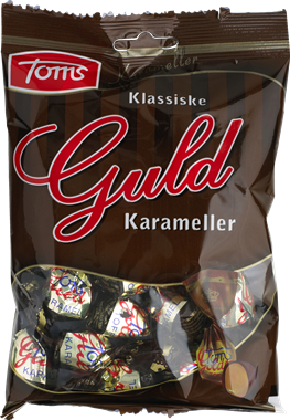 Toms Guldkarameller - chocolate, caramel – Danish
