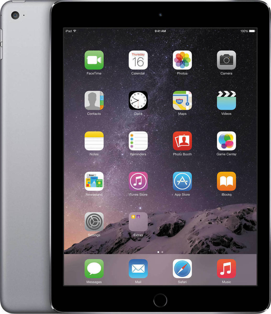 Apple iPad Air 2 32GB Wi-Fi A1566 MNV22LL/A Space Gray