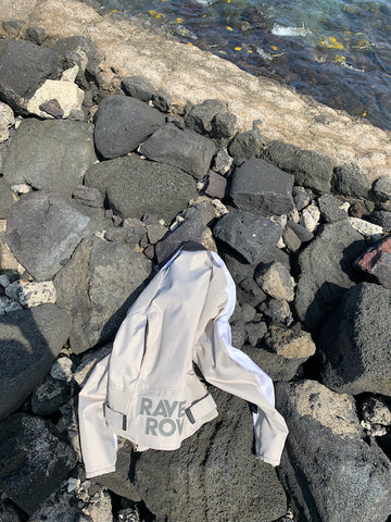 Raven Rova Falcon Jacket on the beach