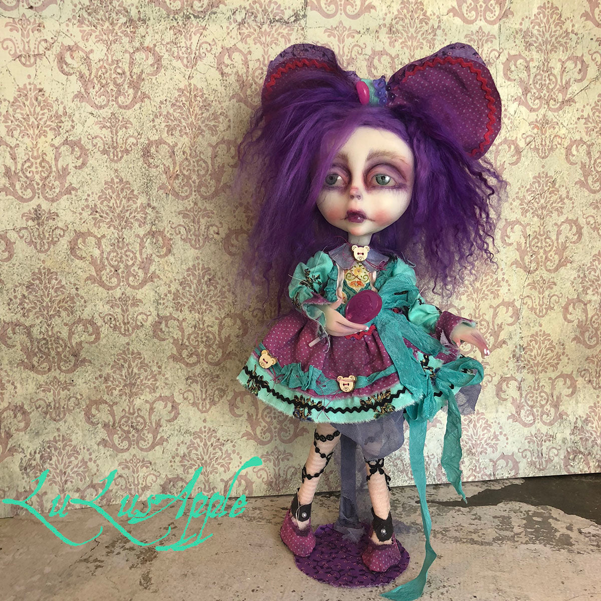 Daphne Candy Girl Gothic Lolita sadness OOAK LuLusApple Art Doll