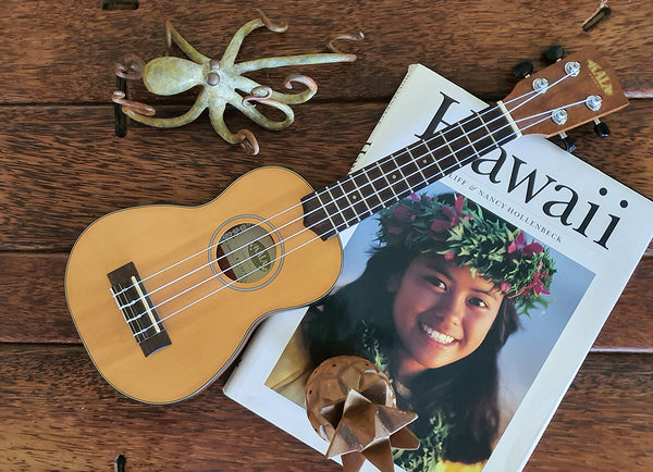 Kala Anfänger-Ukulele mit Hawaii Dekor