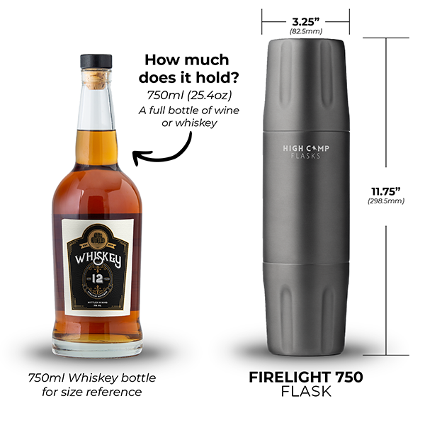 Firelight 750ml Flask - Premium Flask w/ Tumblers