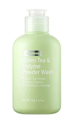 By Wishtrend Green Tea & Enzyme Powder Wash cosmétiques coréens végétaliens nettoyant peau sensible à l'acné K Beauty World