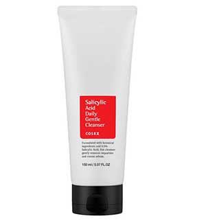 Cosrx Salicylic Acid Daily Gentle Cleanser Reinigungsschaum für fettige, zu Akne neigende unreine Haut koreanische Mischkosmetik k beauty world