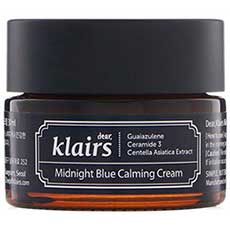 Dear, Klairs Midnight Blue Calming Cream acne redness pimple oily skin k beauty world