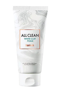 Heimish All Clean White Clay Foam cleanser for oily combination skin pimple acne blackheads for men women Korean skincare K Beauty World 